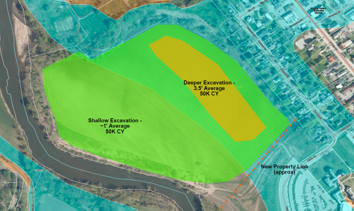 Randall Meadow excavation map Randall Meadow excavation map