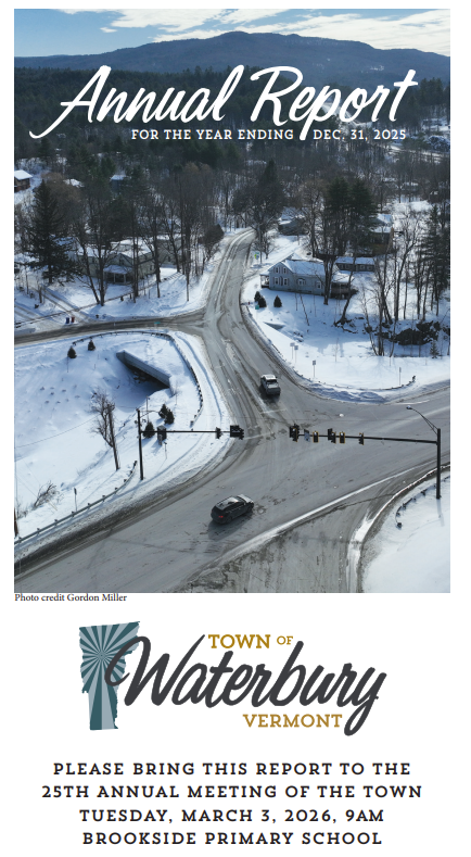2025 Town of Waterbury report cover