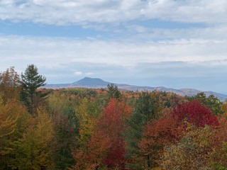 scenic mountain view in the fall